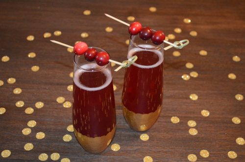 Cranberry Champagne Cocktails